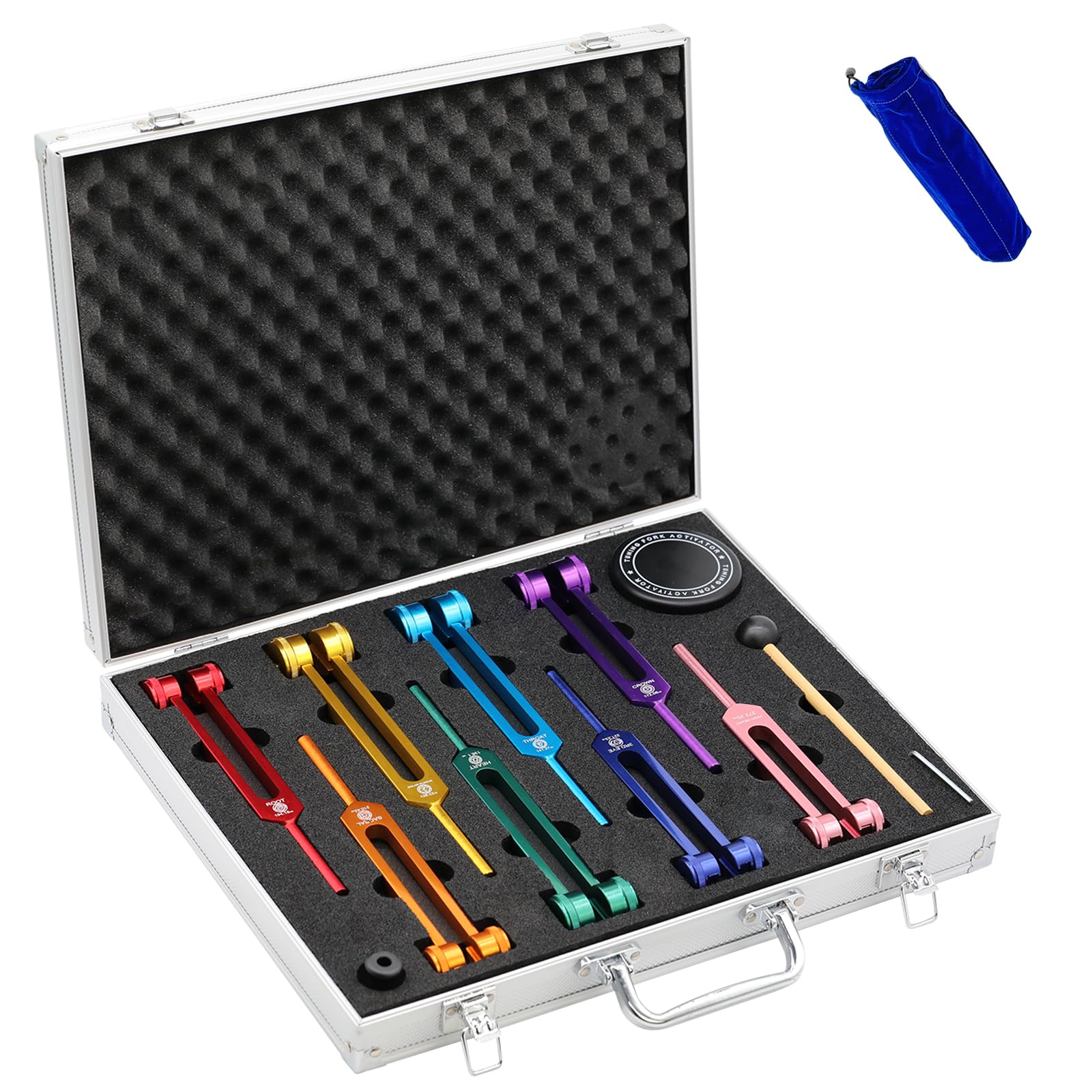 Chakra Tuning Fork Set with Activator