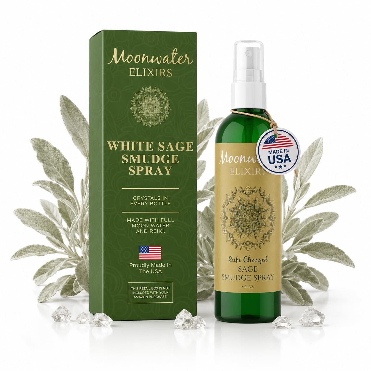 White Sage Smudge Spray (Smoke-Free)