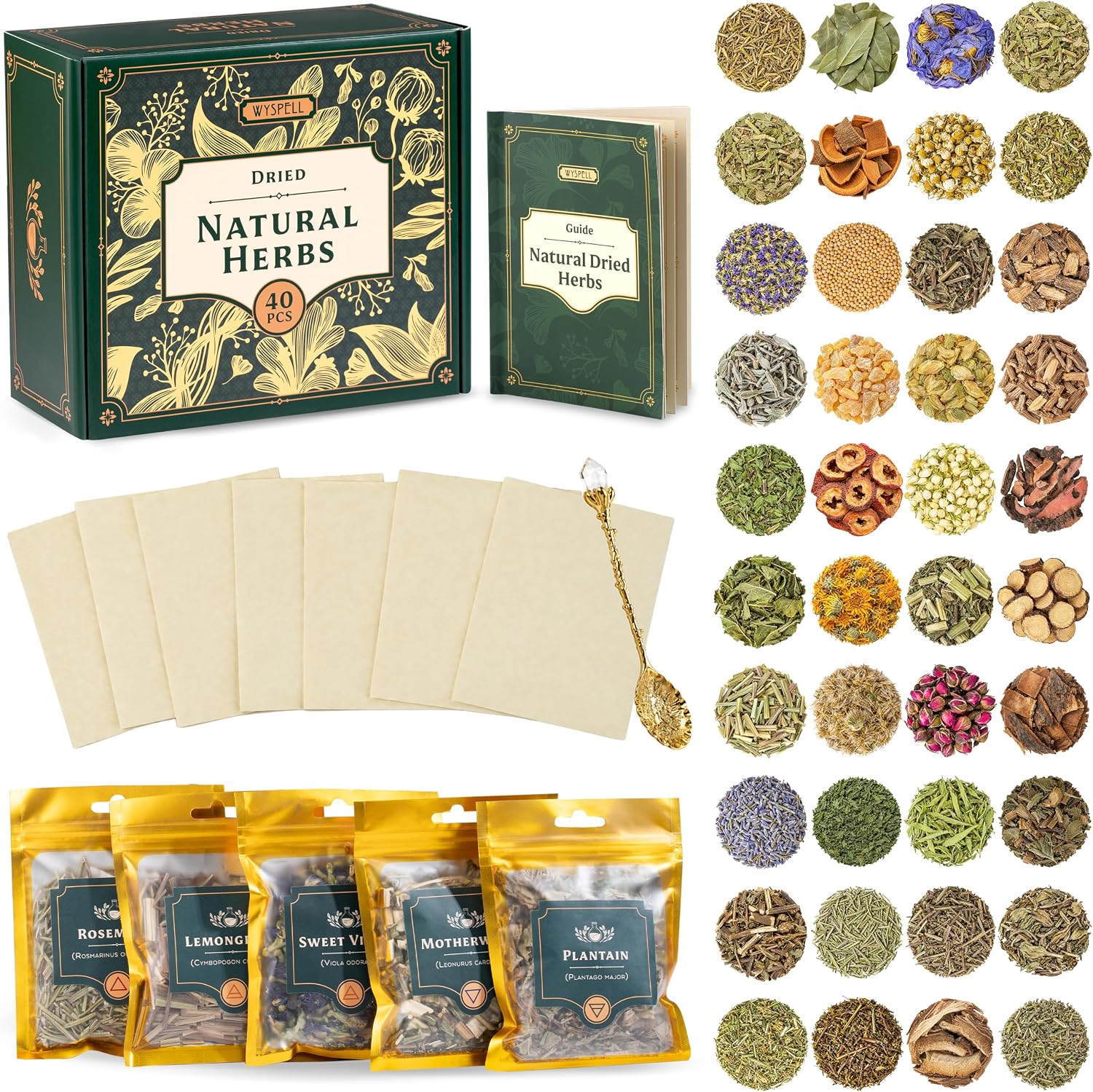 Dried Herbs & Flowers Collection (Craft Use)